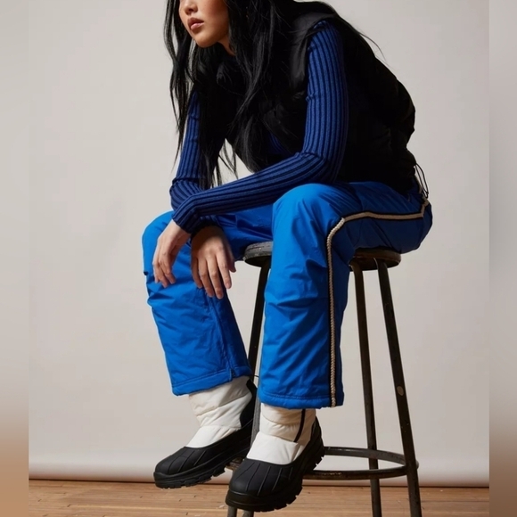 Urban Outfitters BDG Nina Nylon Ski Pants in Blue Stripe Size 16 NWT - Picture 8 of 11